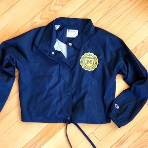 NWOT University of Michigan Champion Crop Windbreaker Women's/Juniors Small